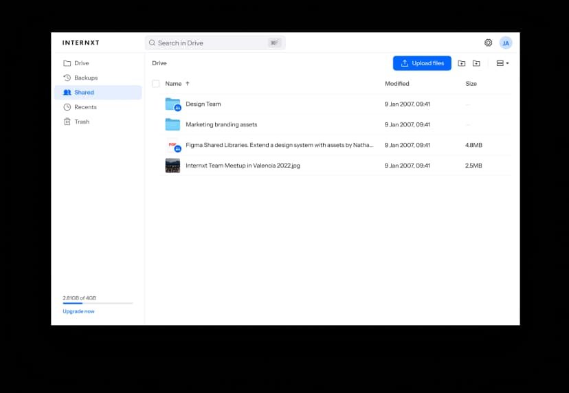 Internxt Drive Solution